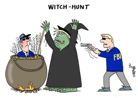Witch hunt cartoon
